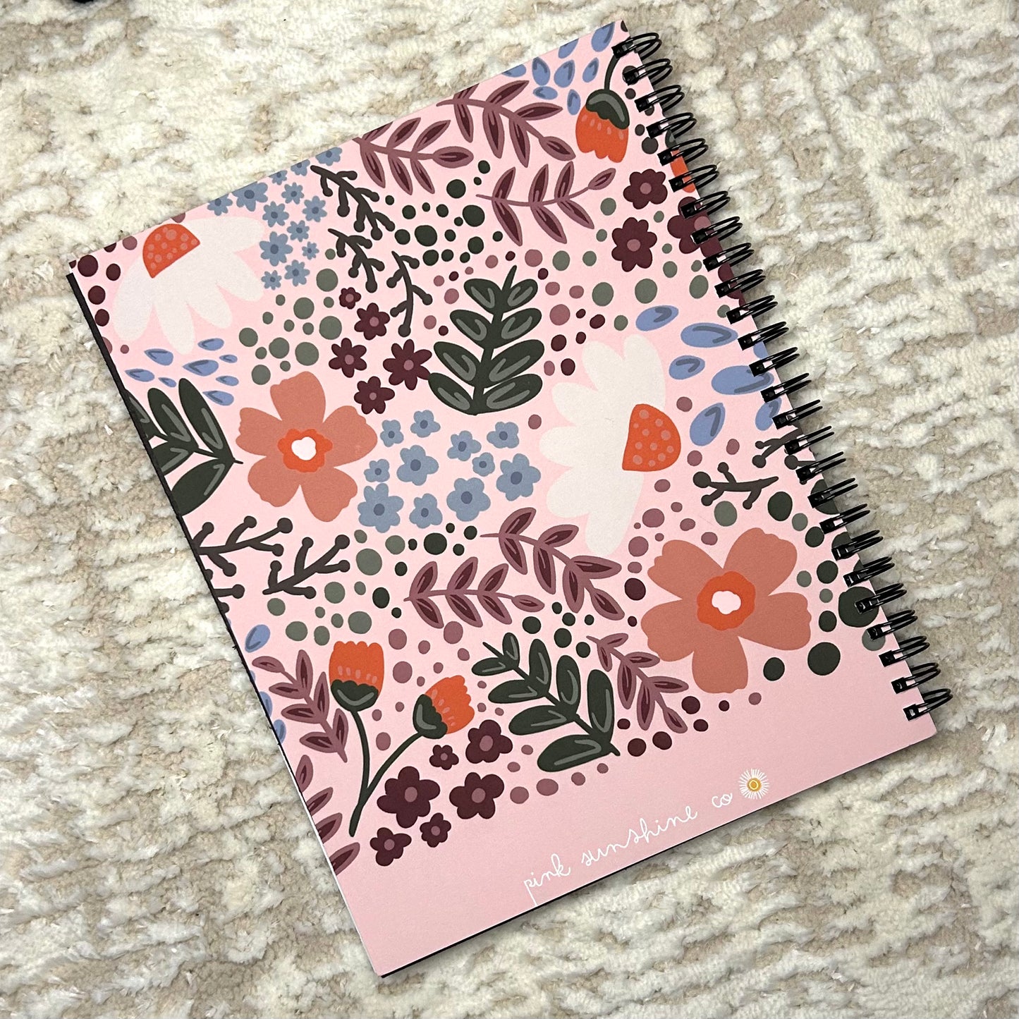 Notes & Nonsense Confetti Floral Notebook - Pink Sunshine Co LLC