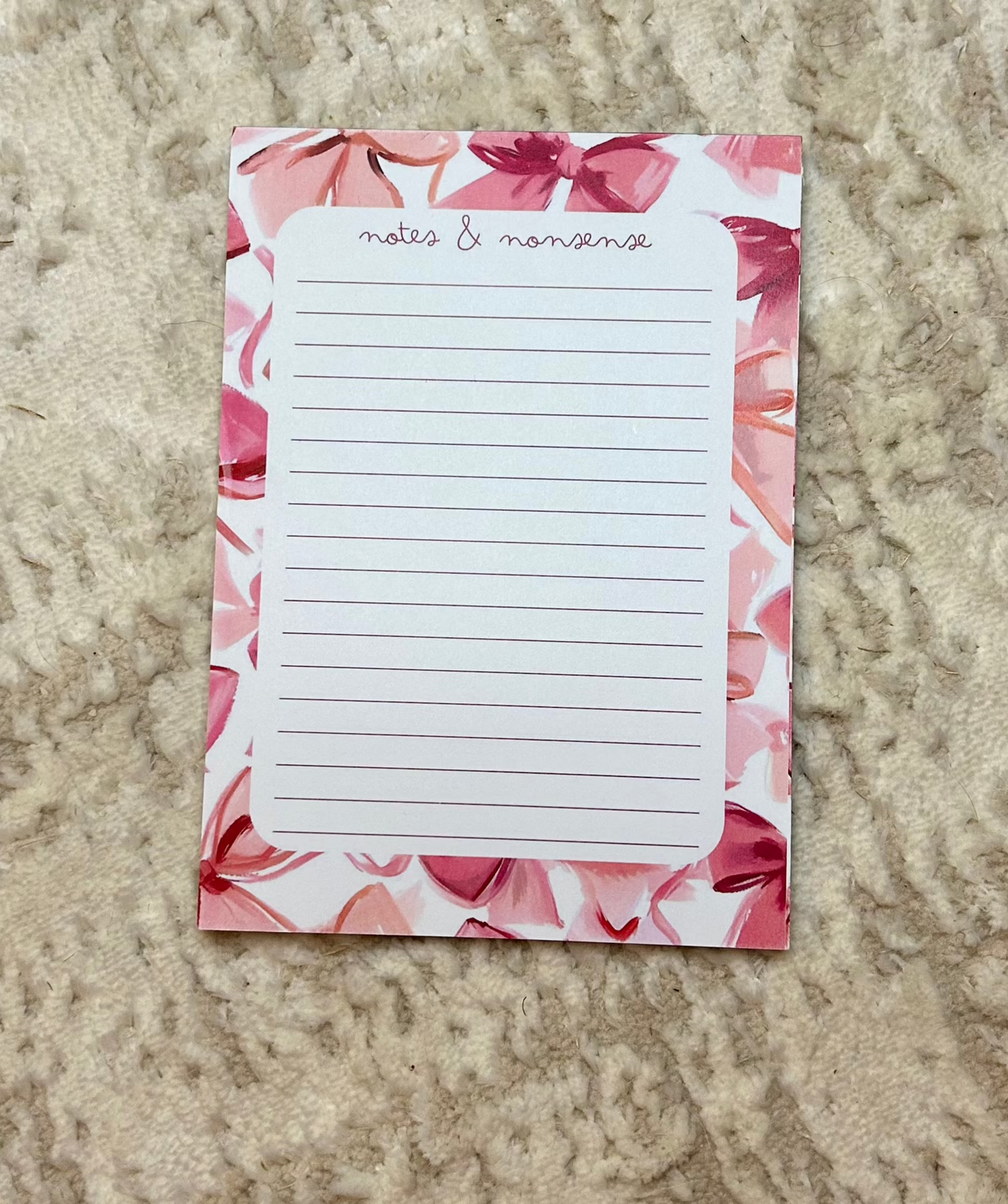 Rosette Reverie Notes & Nonsense Notepad