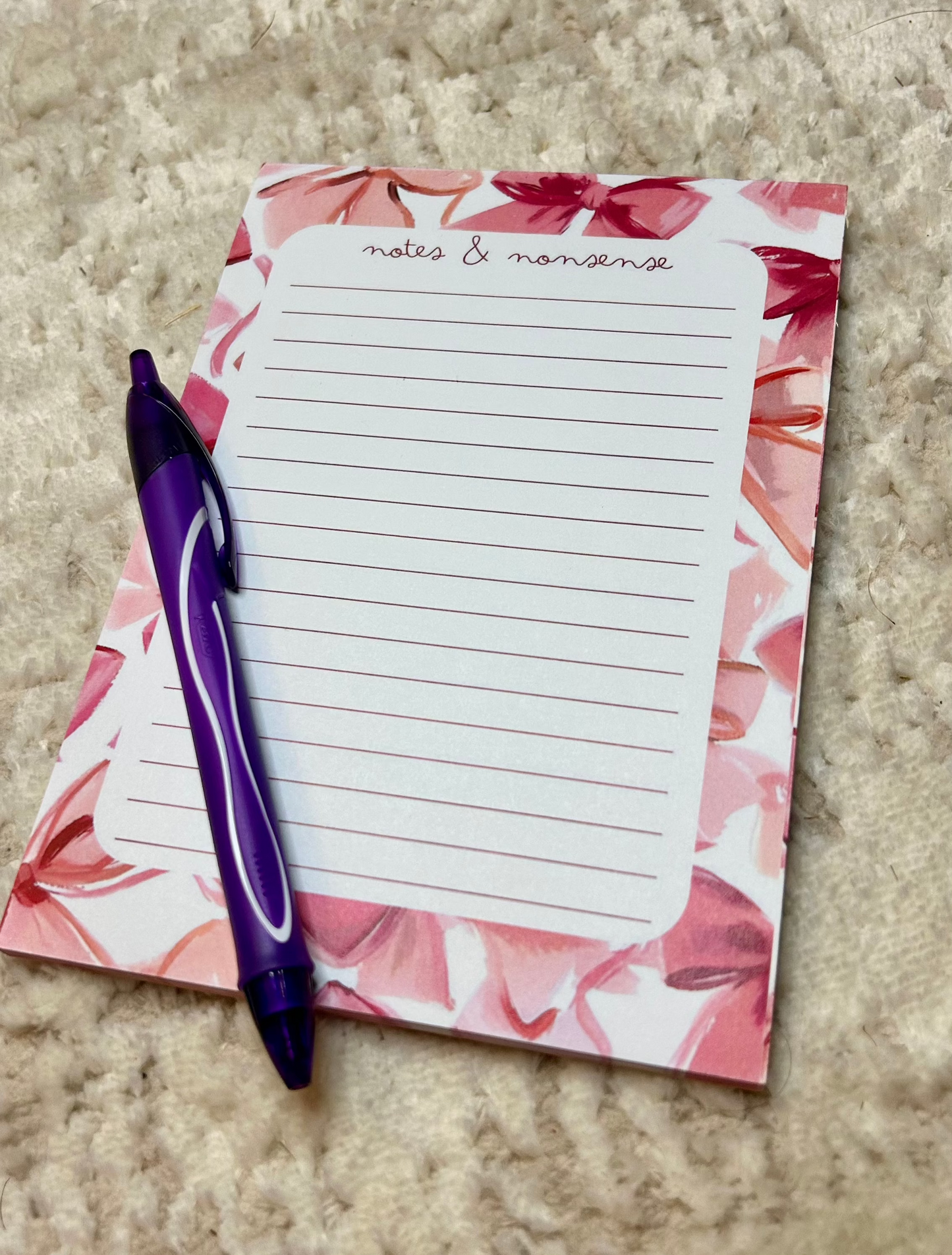Rosette Reverie Notes & Nonsense Notepad