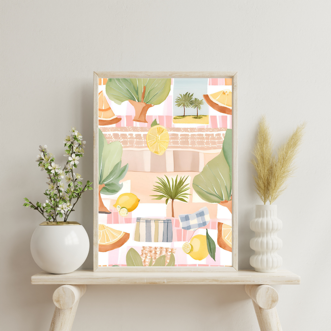 Lemon Grove Terrace Art Print- Digital Download