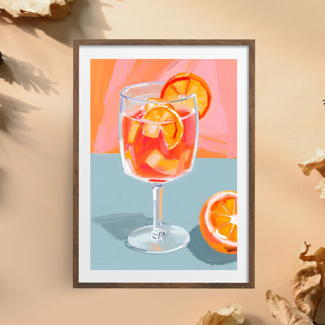 Citrus Summer Sangria Art Print - Digital Download