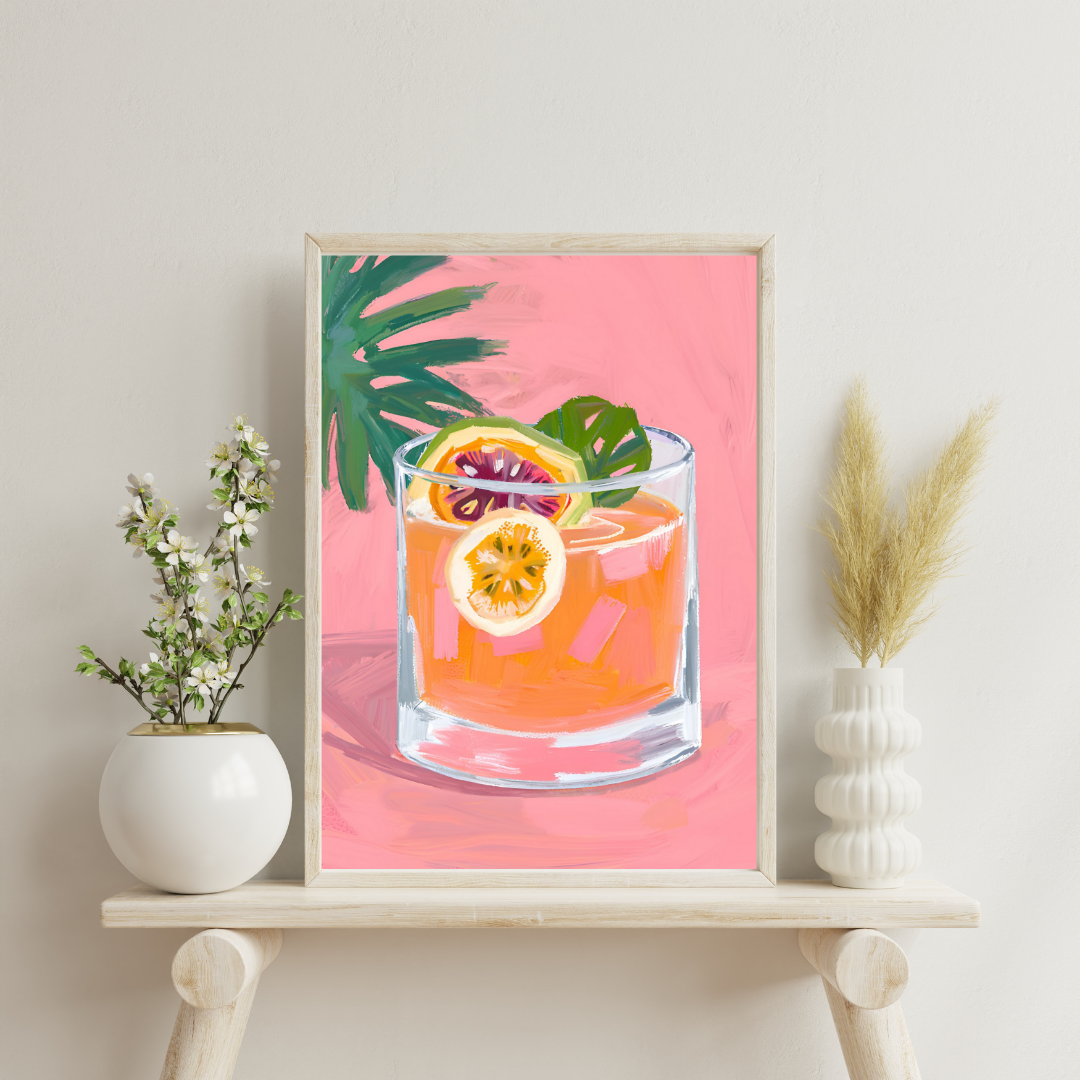 Island Citrus Punch Art Print - Digital Download