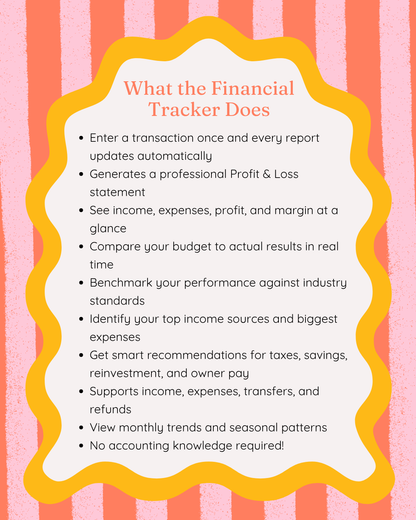 Small Business Pricing Toolkit & Financial Tracker by Pink Sunshine Co. - Digital Download