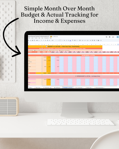 Small Business Pricing Toolkit & Financial Tracker by Pink Sunshine Co. - Digital Download