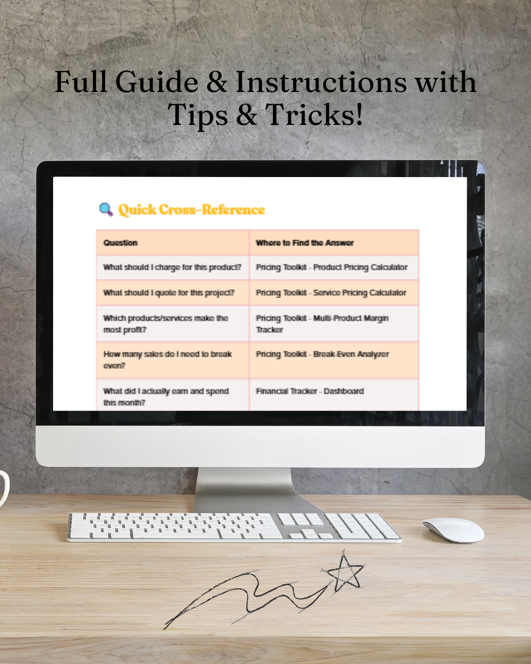 Small Business Pricing Toolkit & Financial Tracker by Pink Sunshine Co. - Digital Download