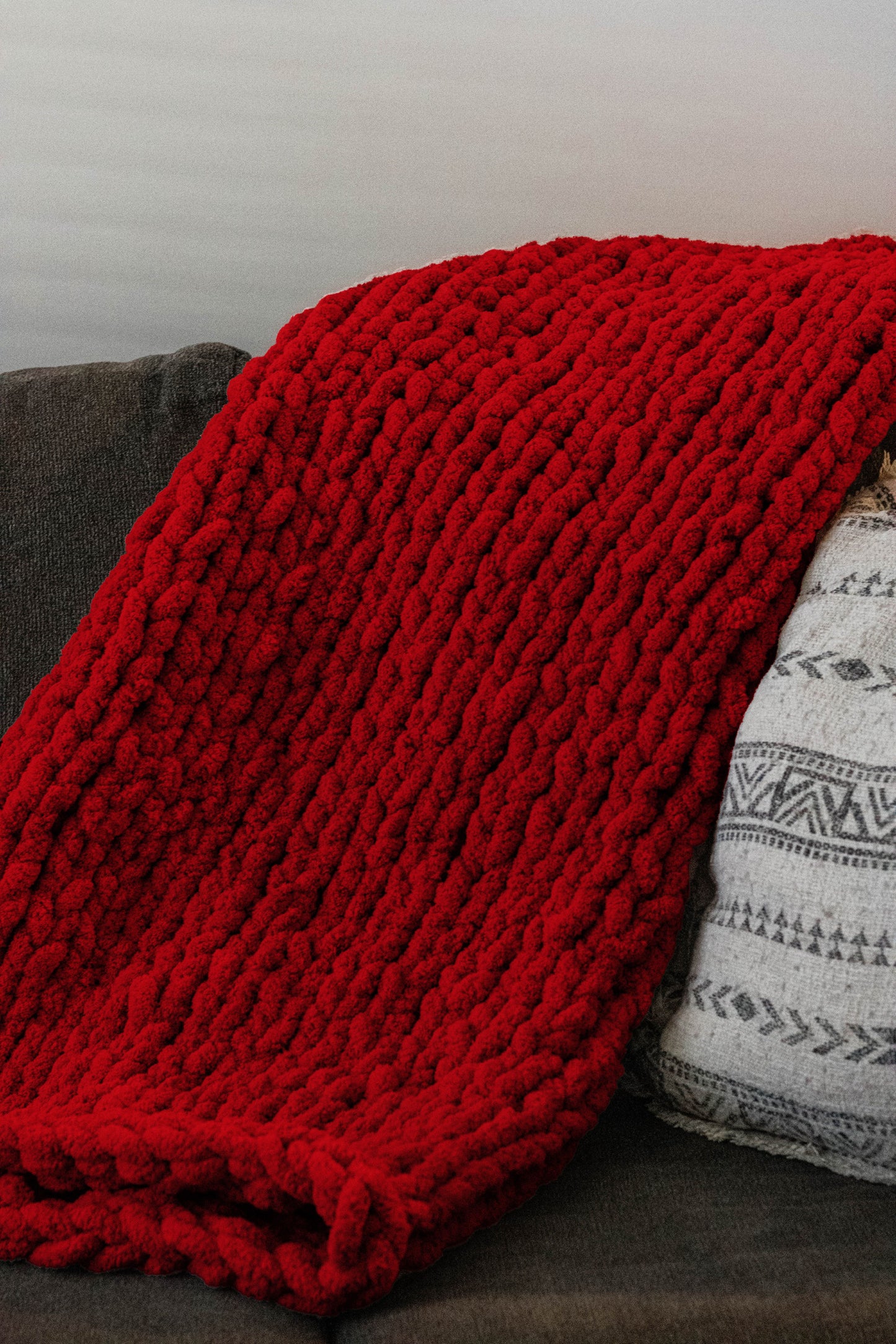 Sunshine Snuggle: Chunky Knit Blanket