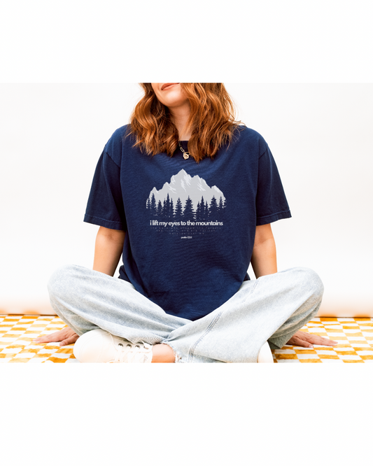 Lift My Eyes Mountain Tee