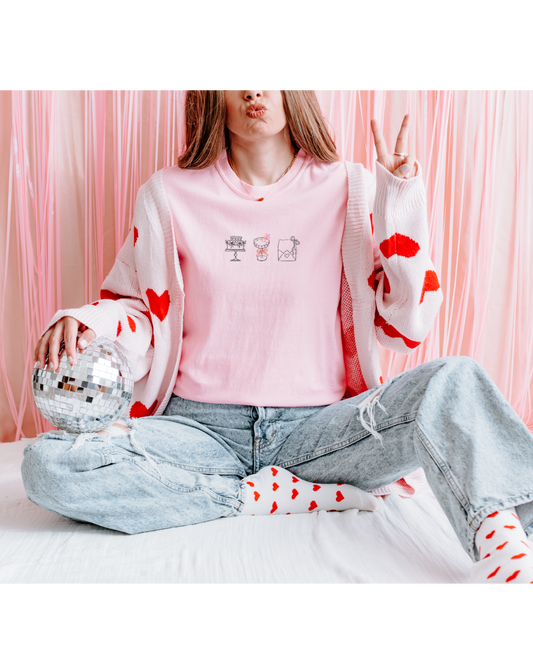Minimalist Galentines Celebration Tee