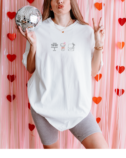 Minimalist Galentines Celebration Tee