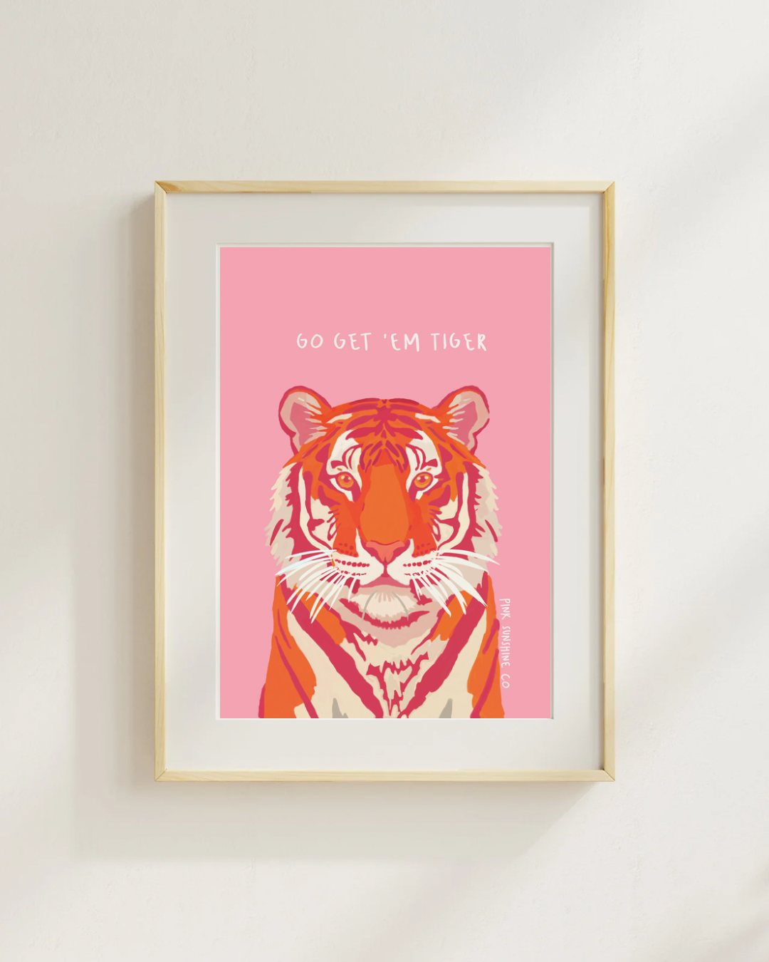 Go Get ’Em Tiger Printable Wall Art - Digital Download