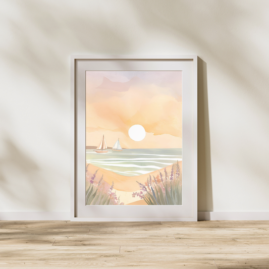 Lavender Shores Art Print- Digital Download