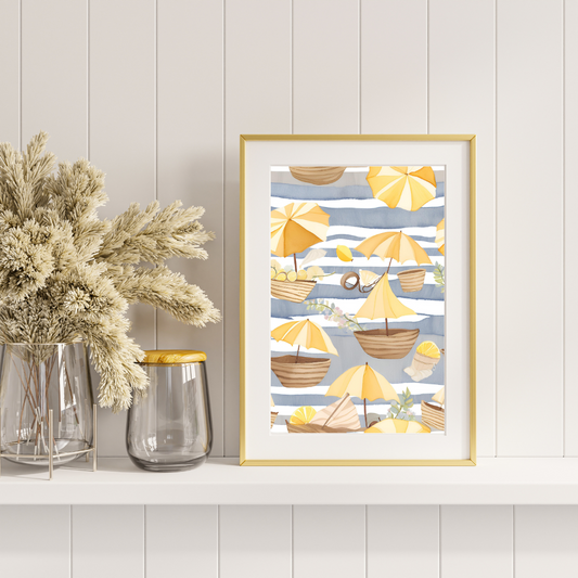 Lemon Breeze Art Print - Digital Download