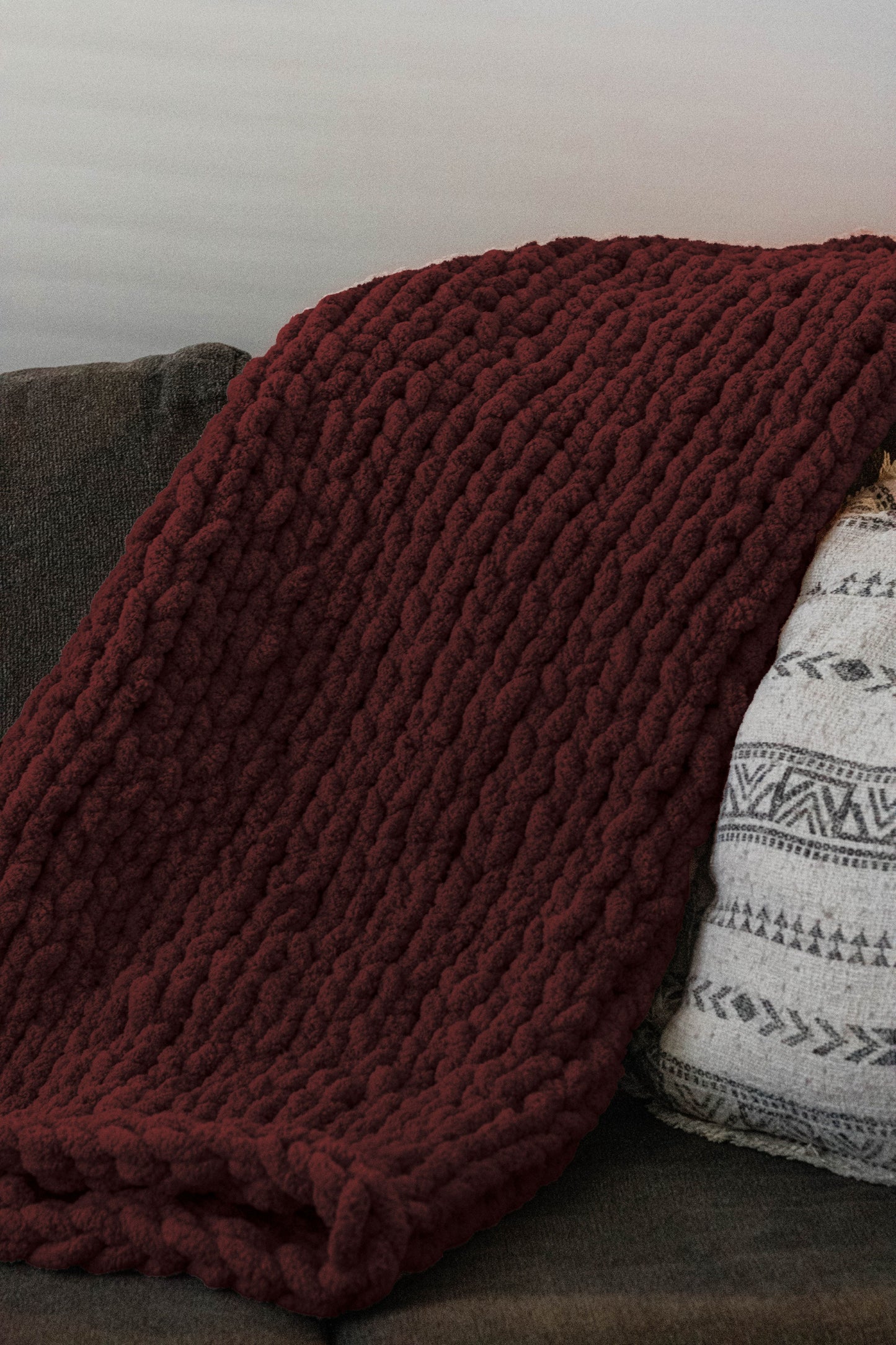 Sunshine Snuggle: Chunky Knit Blanket